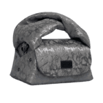 Nury Grey & Silver Sponge Print