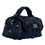 Mira Black Crocodile Skin