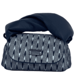 Lily Blue & White Wavy Stripe Pattern
