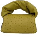 Nury Yellow Ostrich Print with Yellow Nappa Leather