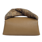 Nyla Tan Nappa with Paisley Print Suede