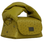 Nury Yellow Ostrich Print with Yellow Nappa Leather