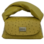Nury Yellow Ostrich Print with Yellow Nappa Leather