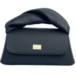 Nyla Black Pebble Grain Leather