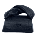 Nury Black Crocco Print Leather