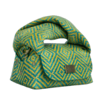 Nury Green & Yellow Diamond Print Leather