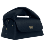 Nyla Black Pebble Grain Leather