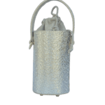 Tara Champagne Gold Embossed Leather