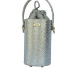 Tara Champagne Gold Embossed Leather