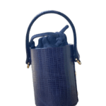 Lara Navy Blue Lizard Print