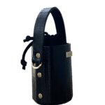 Lara Black Stripe Leather