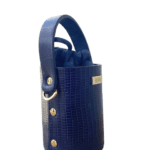 Lara Navy Blue Lizard Print
