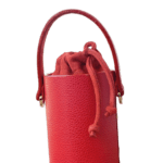 Lara Red Pebble Grain Leather