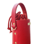 Lara Red Pebble Grain Leather