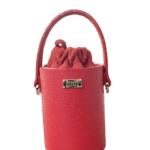Lara Red Pebble Grain Leather