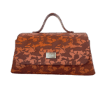 Mila Orange & Brown Abstract Print