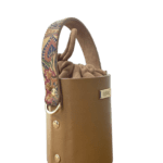 Lara Tan Nappa with Paisley Print Suede