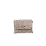 Mimz Taupe Croc Print