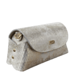 Maya Silver & White Distressed Leather