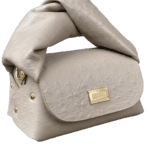Nury Taupe Ostrich Print
