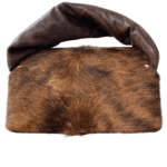 Nyla Brown Pony with crumpled leather