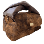 Nyla Brown Pony with crumpled leather
