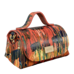 Mira Orange Hand Painted leather