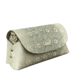 Maya Green Shimmer Lizard Print Leather