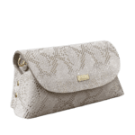 Maya White Python Silver Print