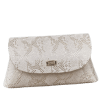 Maya White Python Silver Print
