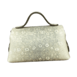 Mira Shimmery Green Lizard Print Leather