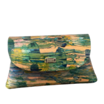 Maya Green Hand Painted Leather