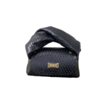 Lily Black Mini Pyramid Print Leather