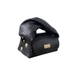 Lily Black Mini Pyramid Print Leather