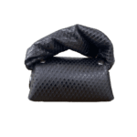 Lily Black Mini Pyramid Print Leather