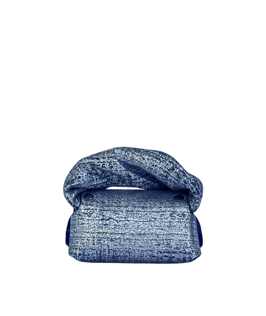 Lily Blue & Silver Tweed Effect