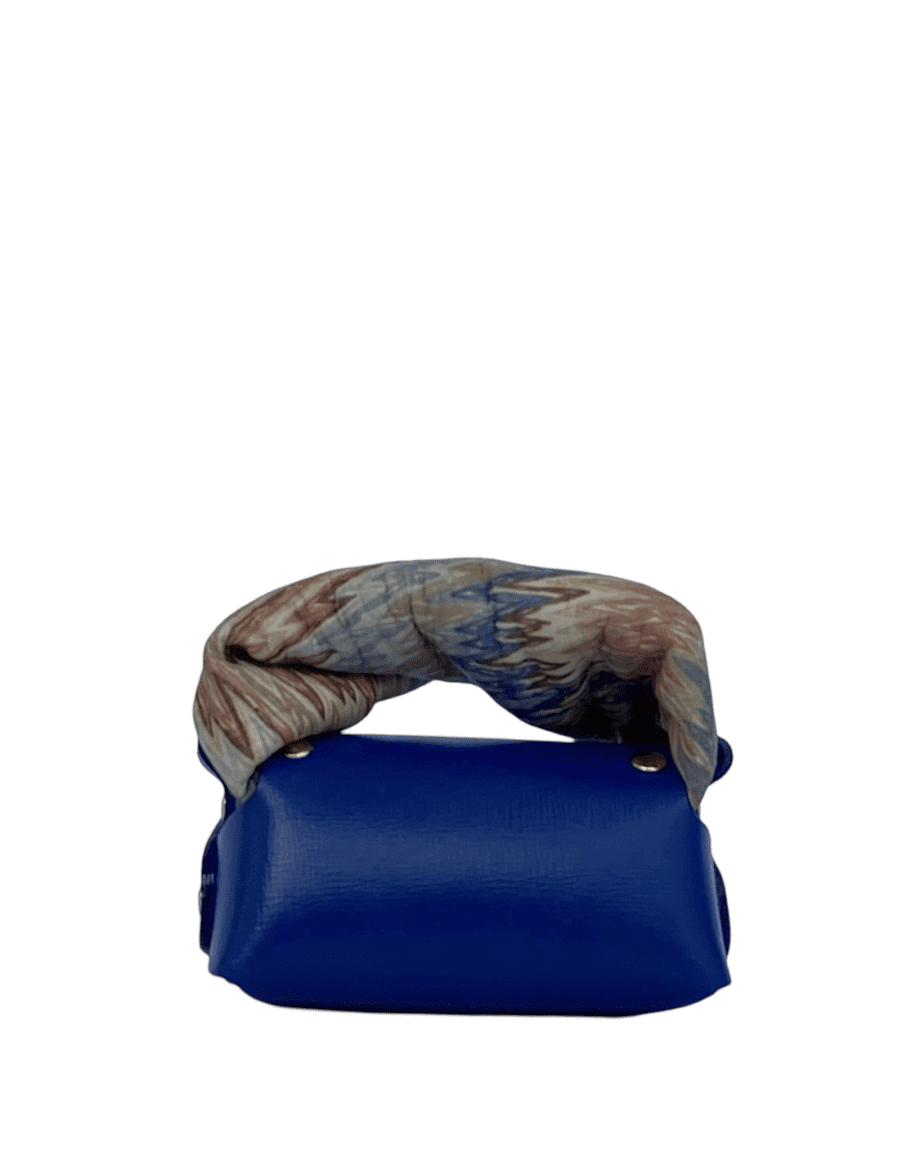 Lily Royal Blue Pebble Grain Leather & Multicolor