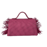 Mira Pale Pink Raffia & Jute side