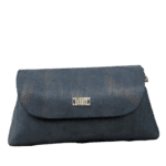 Maya Black & Bronze stripe suede