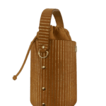 Aara Orange & Gold Polka Dot Print