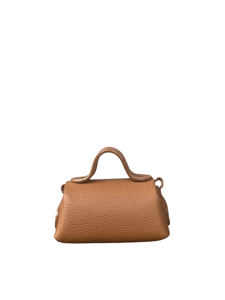 Kach Tan Pebble Grain Leather