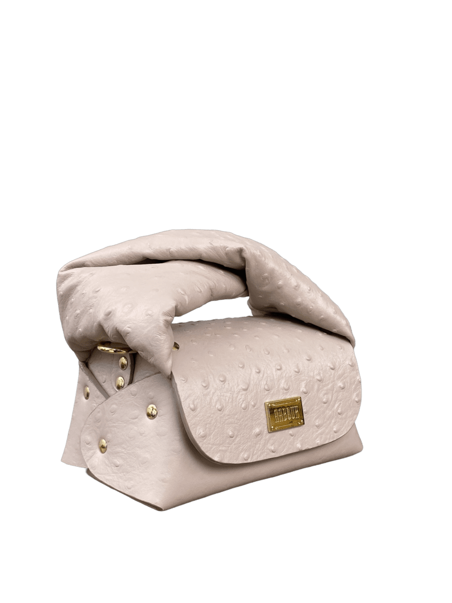 Nury Taupe Ostrich Print