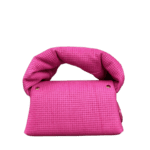 Nury Hot Pink Square Embossed Leather
