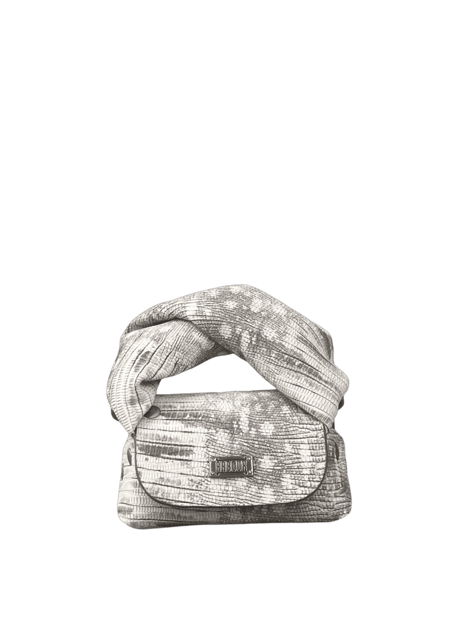 Lily Grey & Stone Lizard Print
