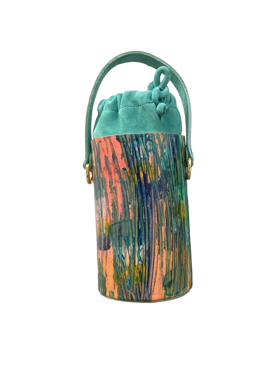 Tara Green Handpainted Leather