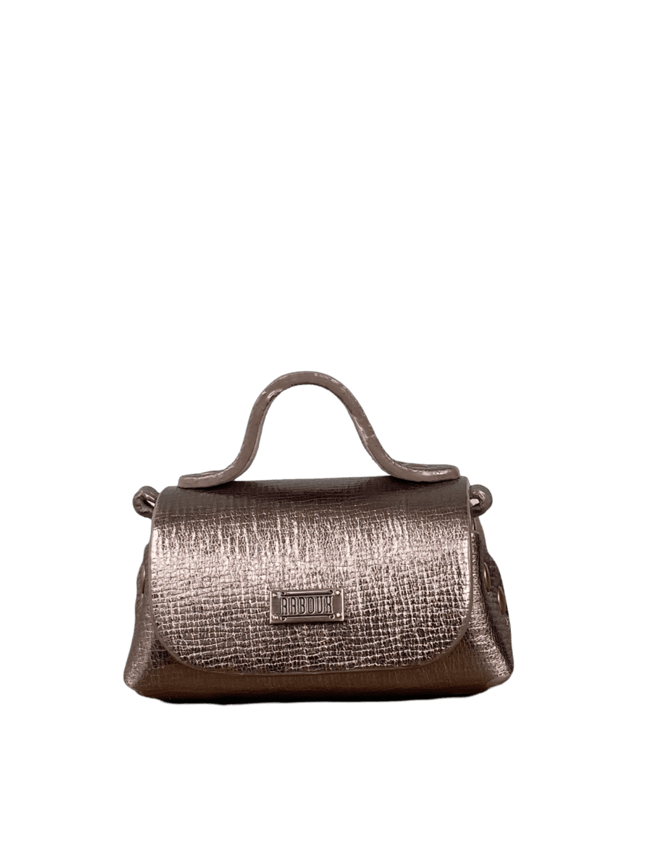 Kach Bronzey Taupe Crumpled Leather