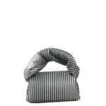 Lily White & Black Stripe Leather
