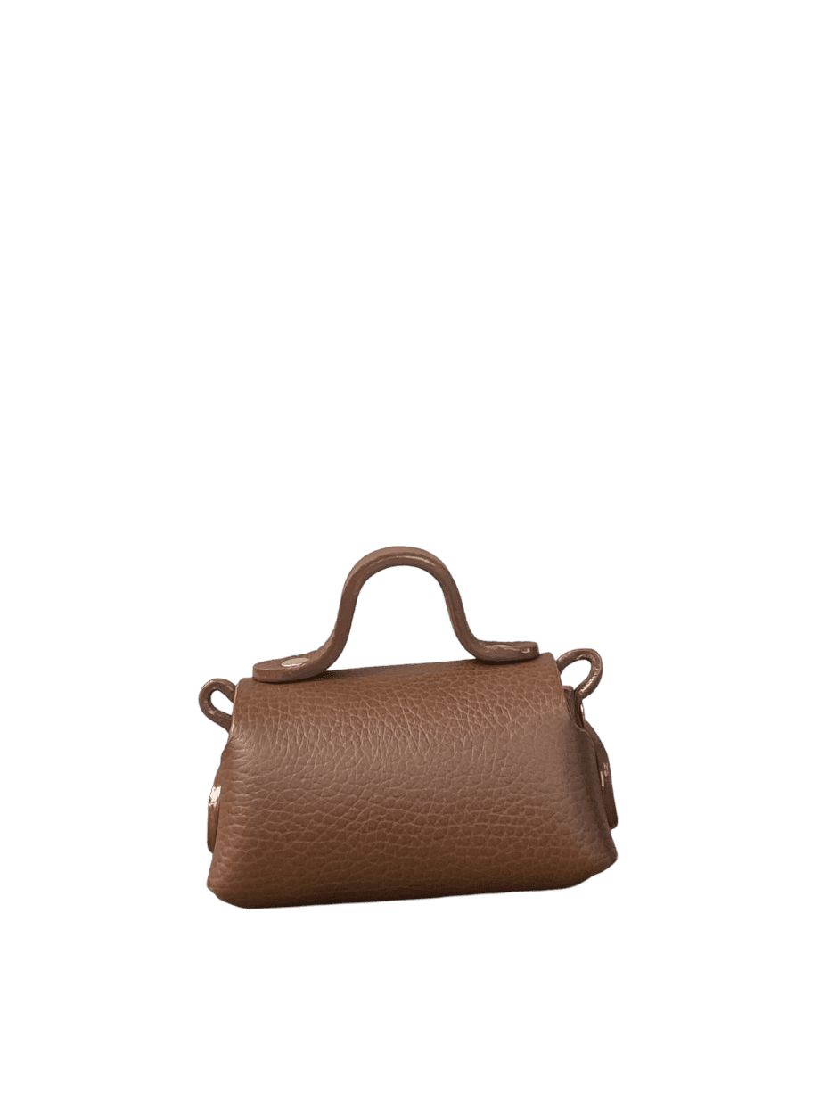 Kach Brown Pebble Grain Leather