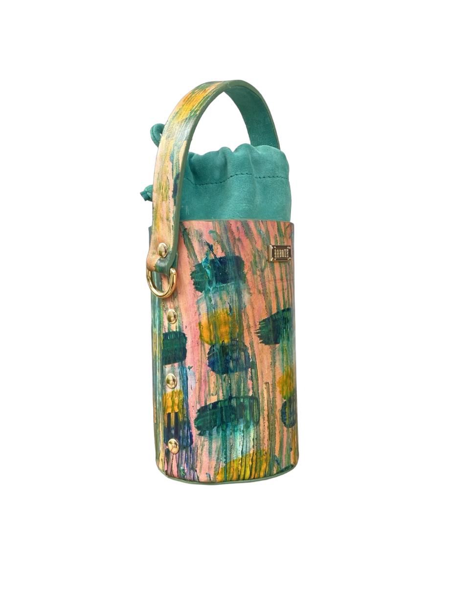 Tara Green Handpainted Leather
