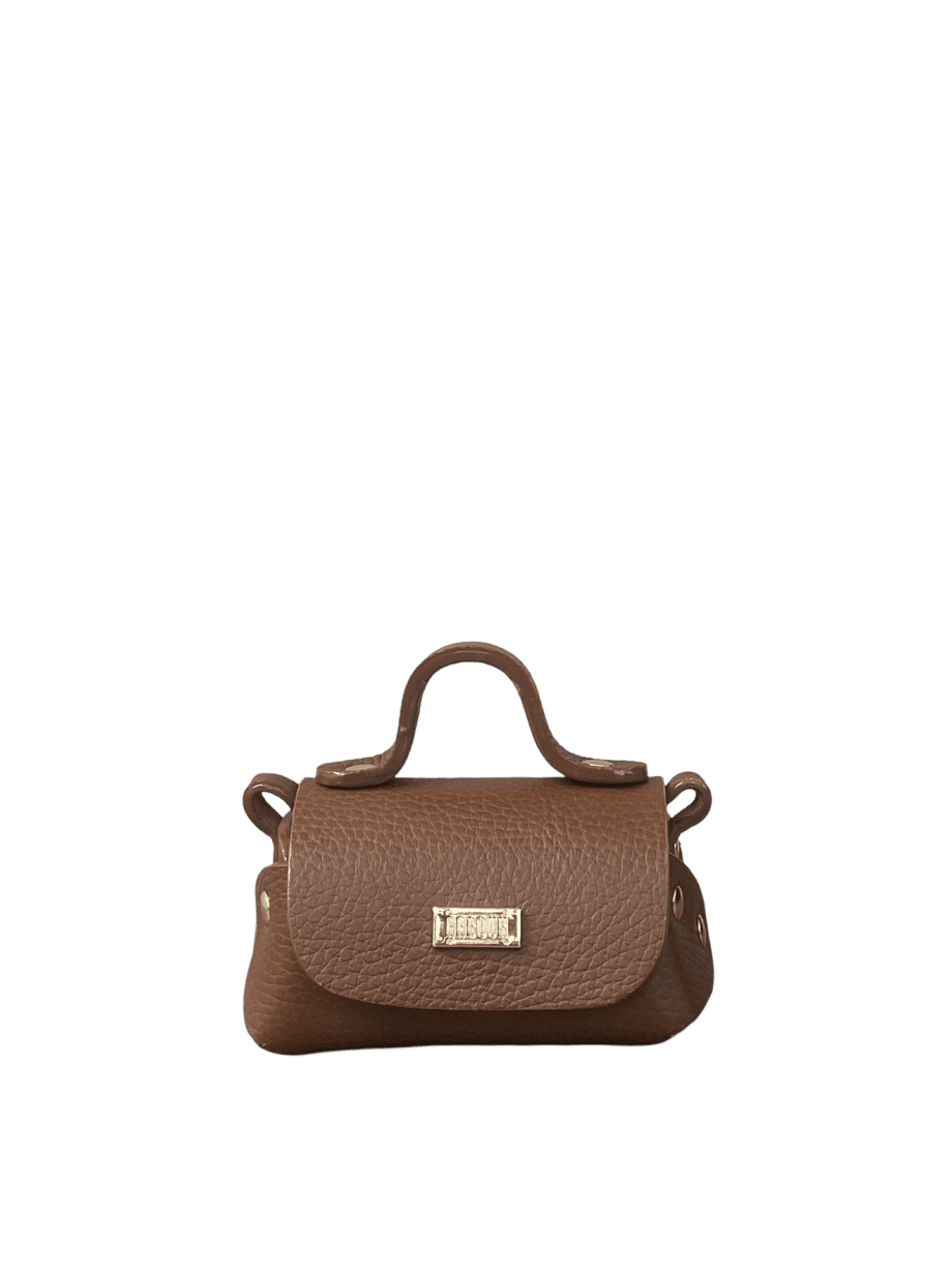 Kach Brown Pebble Grain Leather